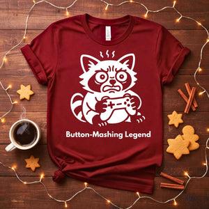 Button Mashing Legend Funny Gamer T-Shirt