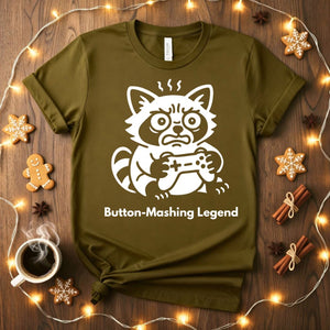 Button Mashing Legend Funny Gamer T-Shirt