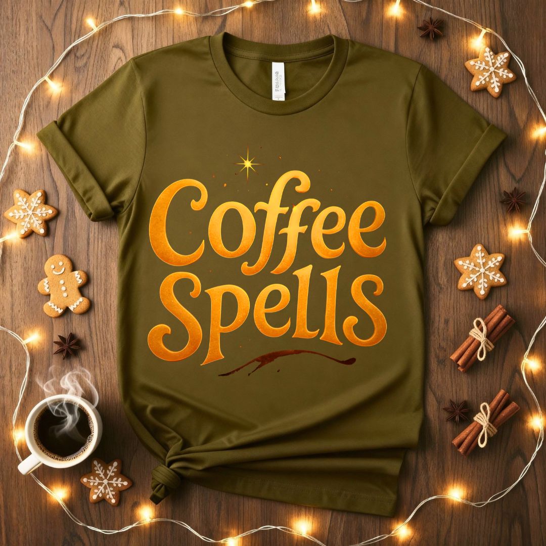 COffee Spellsl funny pre-coffee meme t-shirt
