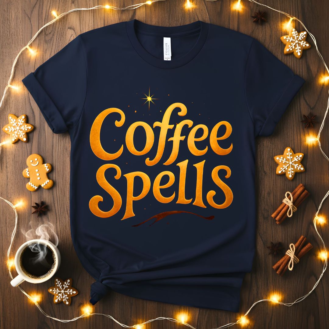 COffee Spellsl funny pre-coffee meme t-shirt