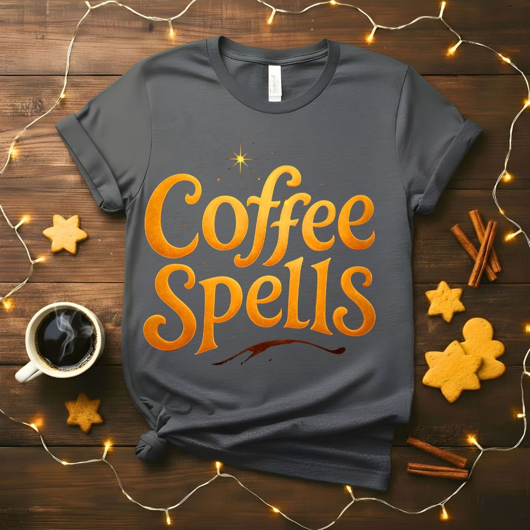 COffee Spellsl funny pre-coffee meme t-shirt