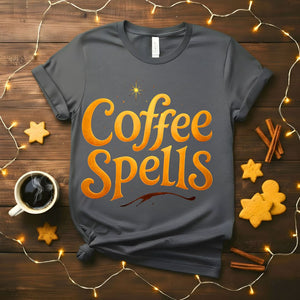 COffee Spellsl funny pre-coffee meme t-shirt