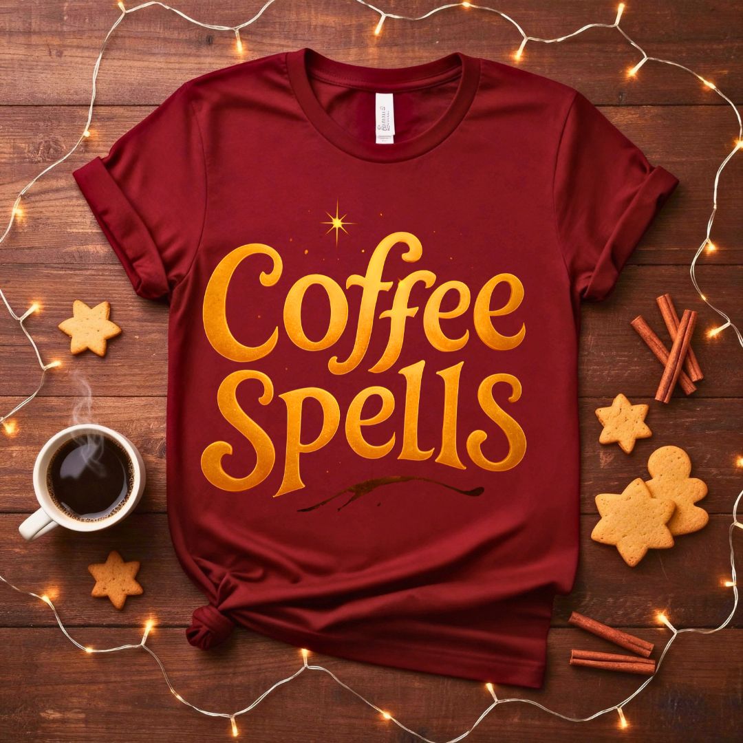COffee Spellsl funny pre-coffee meme t-shirt