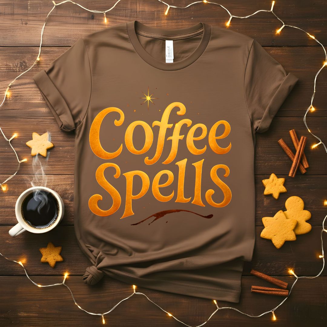 COffee Spellsl funny pre-coffee meme t-shirt