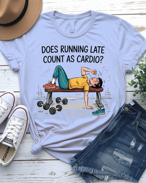 Funny cardio meme t-shirt – perfect for gym enthusiasts