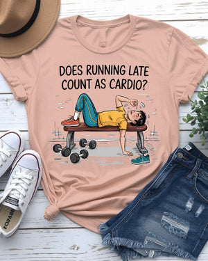 Funny cardio meme t-shirt – perfect for gym enthusiasts