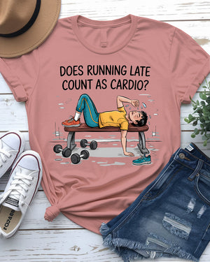 Funny cardio meme t-shirt – perfect for gym enthusiasts