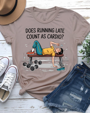 Funny cardio meme t-shirt – perfect for gym enthusiasts