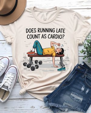 Funny cardio meme t-shirt – perfect for gym enthusiasts