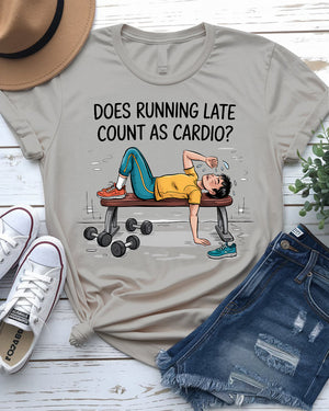 Funny cardio meme t-shirt – perfect for gym enthusiasts