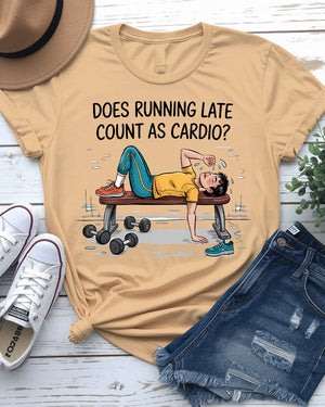 Funny cardio meme t-shirt – perfect for gym enthusiasts