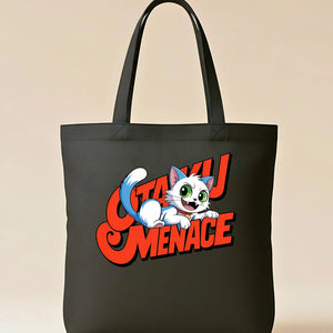 Cat Meme Graphic Tote Bag by Memez Store