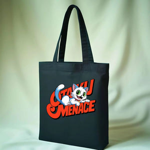Cat Meme Graphic Tote Bag by Memez Store
