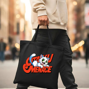 Cat Meme Graphic Tote Bag by Memez Store