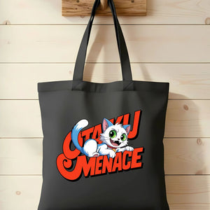 Cat Meme Graphic Tote Bag by Memez Store