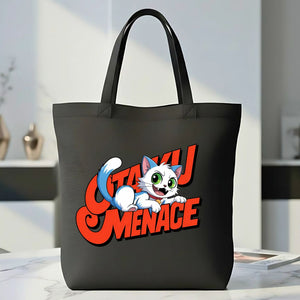 Cat Meme Graphic Tote Bag by Memez Store