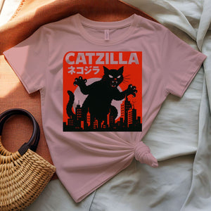 Catzilla Funny Cat Monster Meme T-Shirt