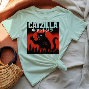 Catzilla Giant Cat Monster Funny T-Shirt