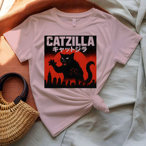 Catzilla Giant Cat Monster Funny T-Shirt
