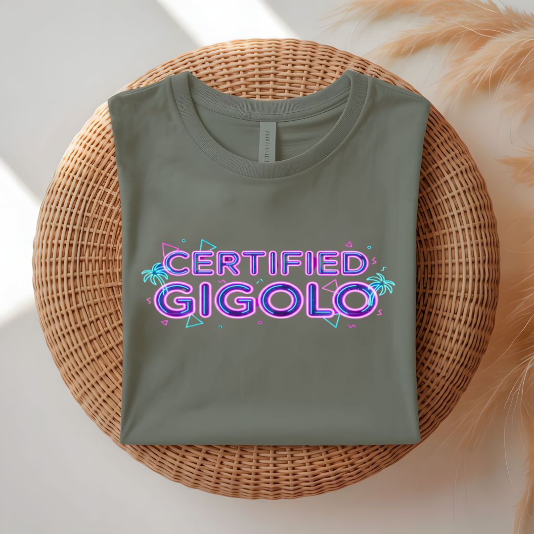 Certified Gigolo Funny Cheeky T-Shirt