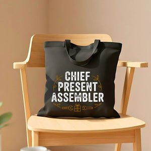Chief Present Assembler Funny Christmas Tote Bag