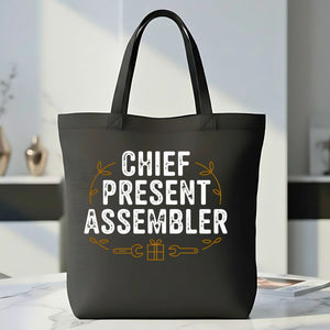 Chief Present Assembler Funny Christmas Tote Bag