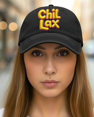 Chillax embroidered dad hat casual streetwear accessory