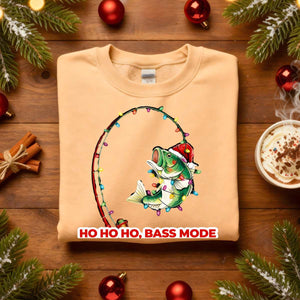 Christmas Fishing Meme Funny Sweatshirt, festive fishing-themed holiday pullover, funny fisherman Christmas apparel by Memez.Store, unisex cozy sweatshirt for anglers and meme lovers.
