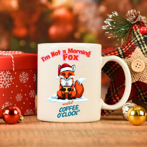 “Christmas Fox Meme Mug – funny fox coffee mug with festive holiday design by Memez.Store