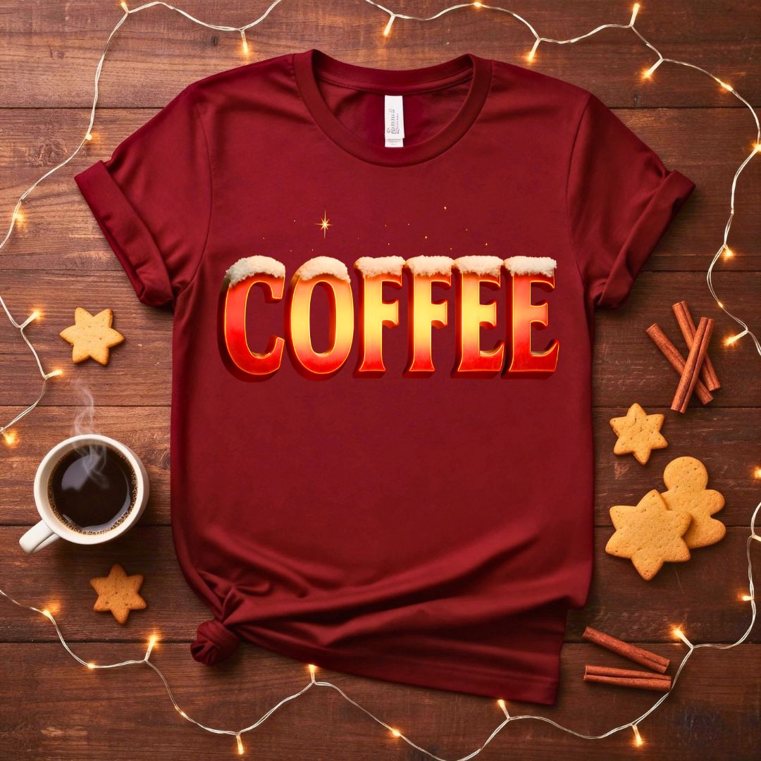 Collection of various funny coffee themed t-shirts