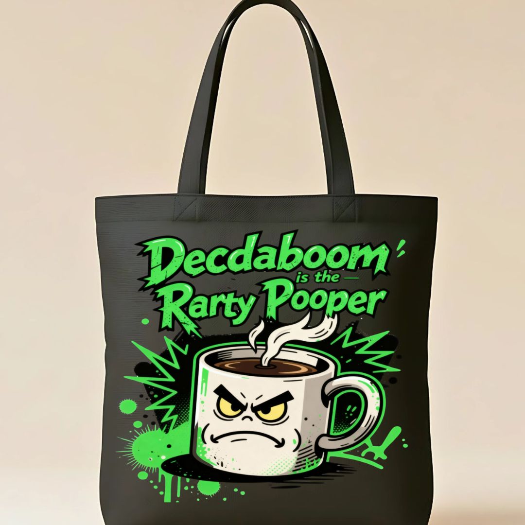 Colorful Party Poppers design tote bag for celebrations