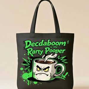 Colorful Party Poppers design tote bag for celebrations