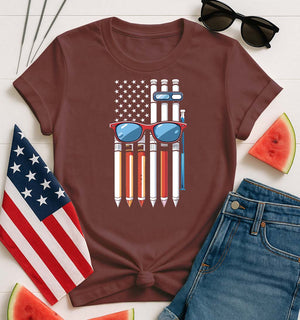 Funny unisex 4th of July shirt with meme-style print"