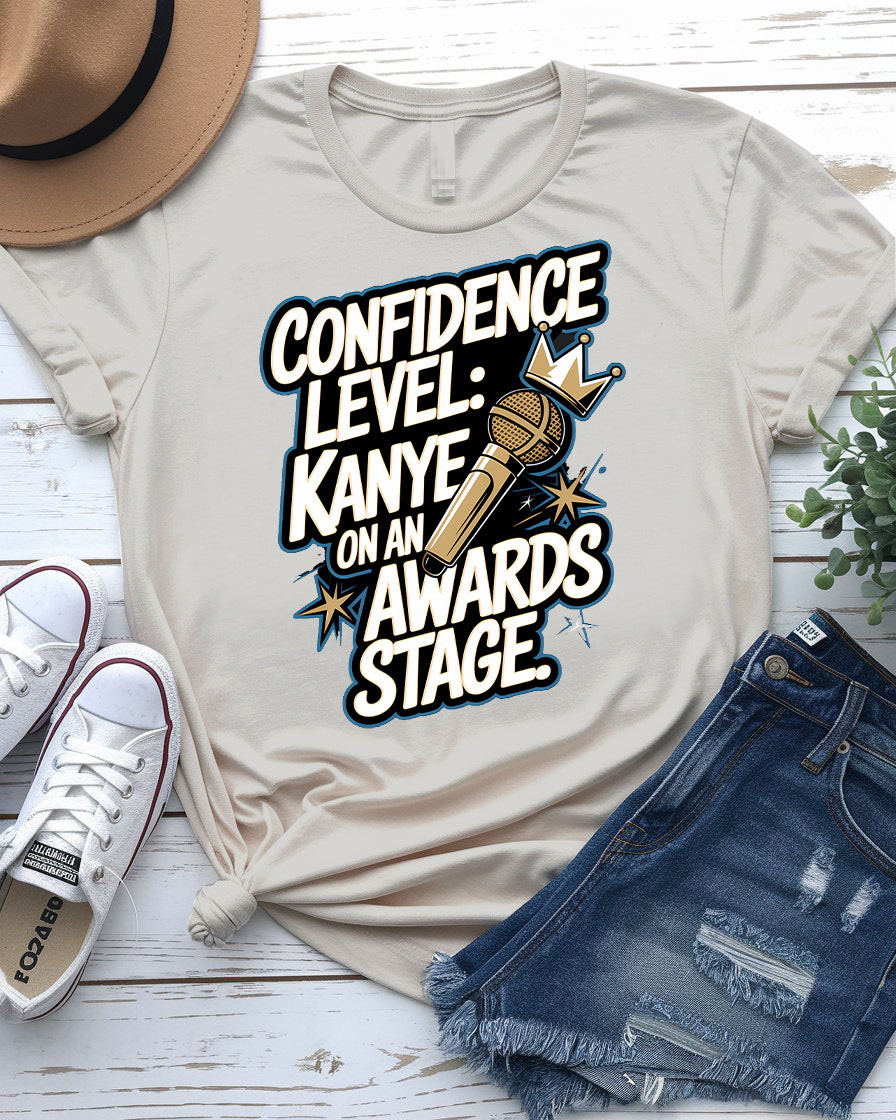 Confidence LEVEL Meme Tee – Funny Graphic Shirt | Memez Store