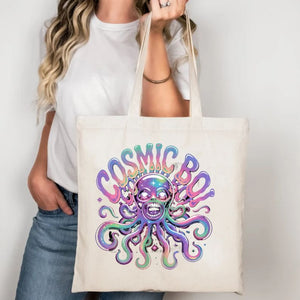 Cosmic Boi Astronaut Dog Tote Bag