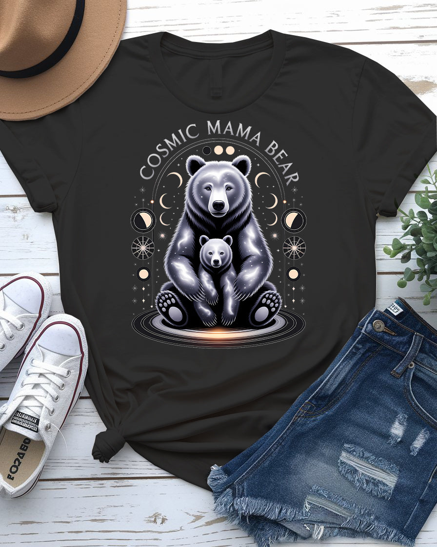 Cosmic Mama Bear Tee – Fierce & Stellar Momwear | Memez Store