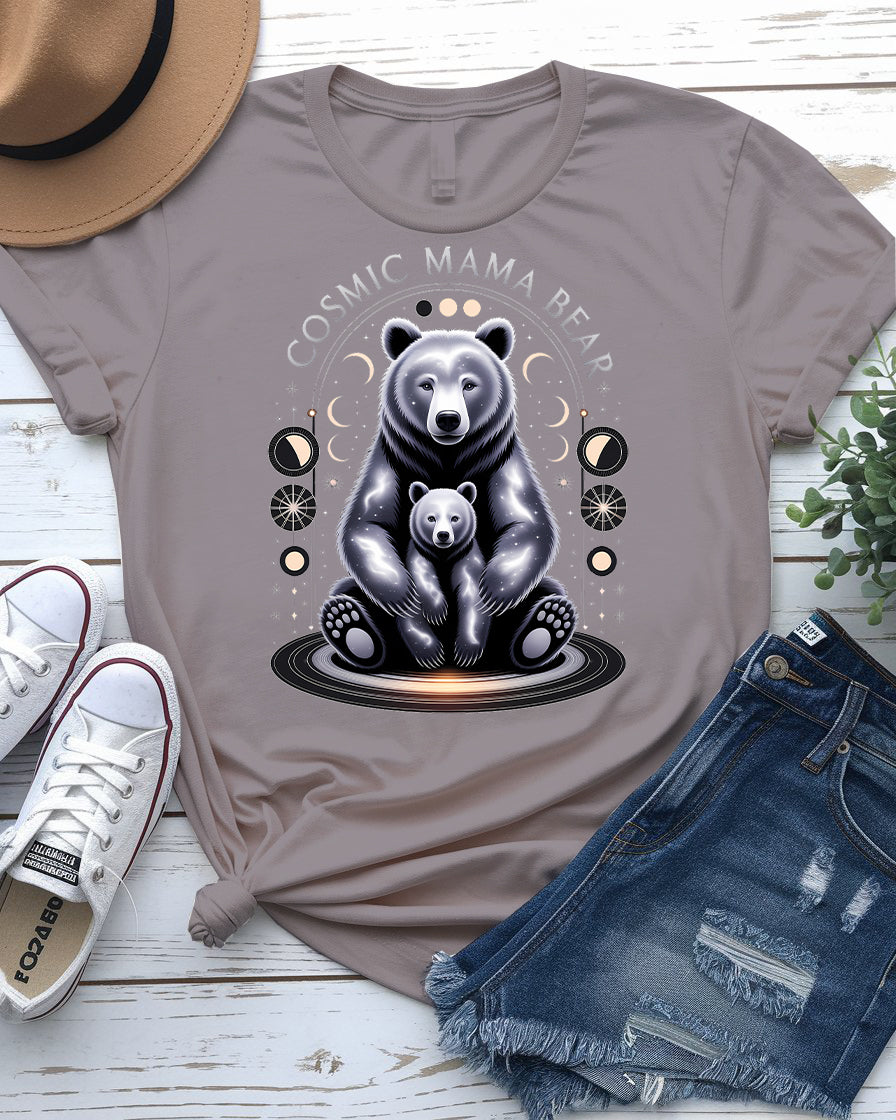 Cosmic Mama Bear Tee – Fierce & Stellar Momwear | Memez Store