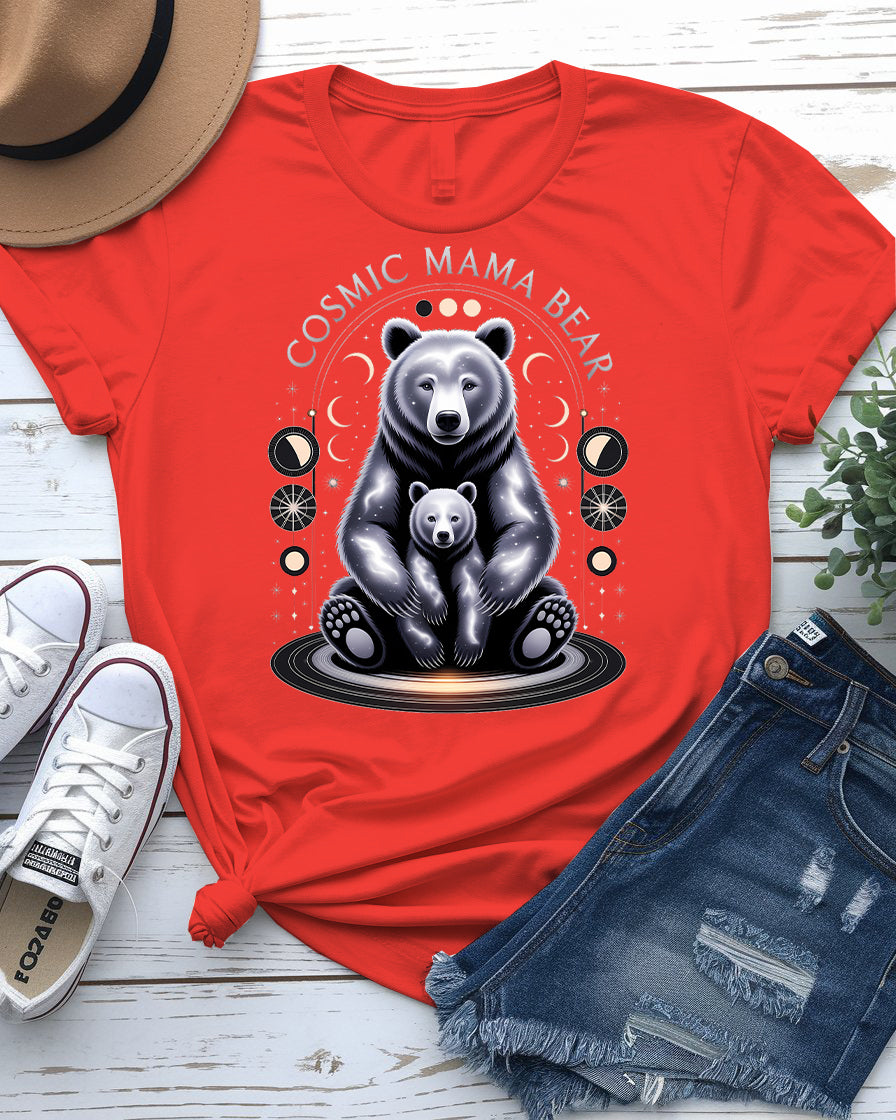 Cosmic Mama Bear Tee – Fierce & Stellar Momwear | Memez Store
