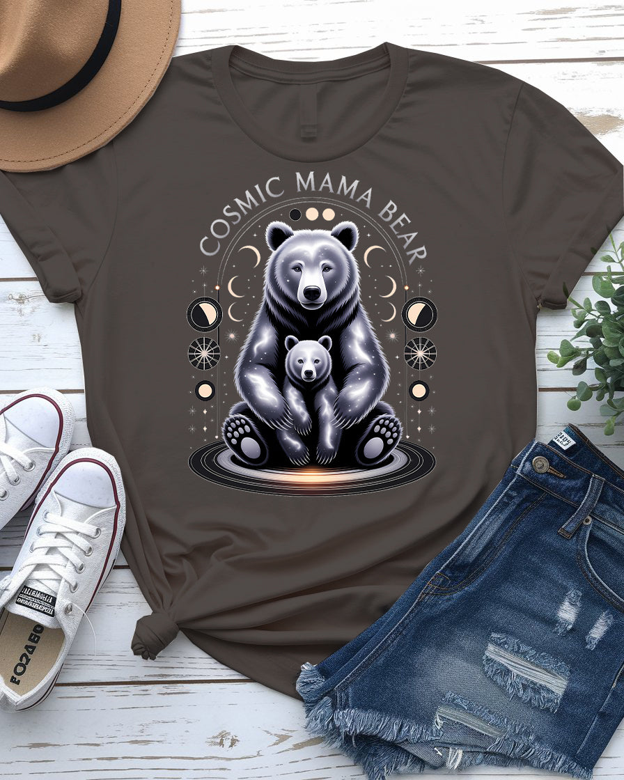 Cosmic Mama Bear Tee – Fierce & Stellar Momwear | Memez Store