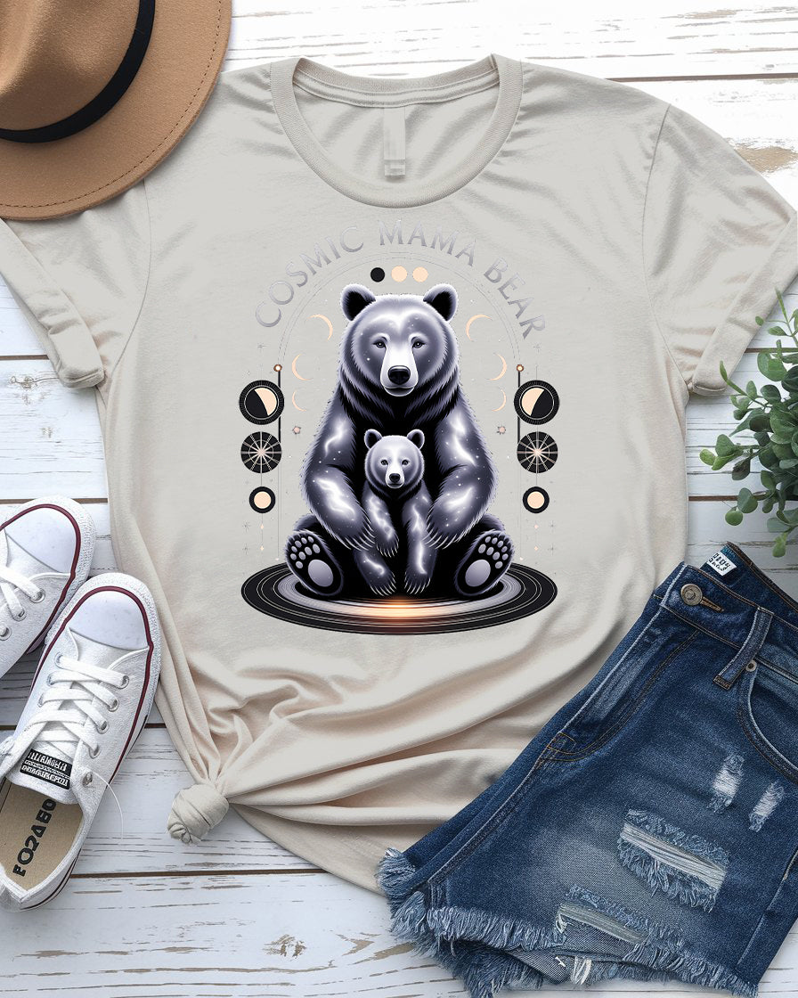 Cosmic Mama Bear Tee – Fierce & Stellar Momwear | Memez Store