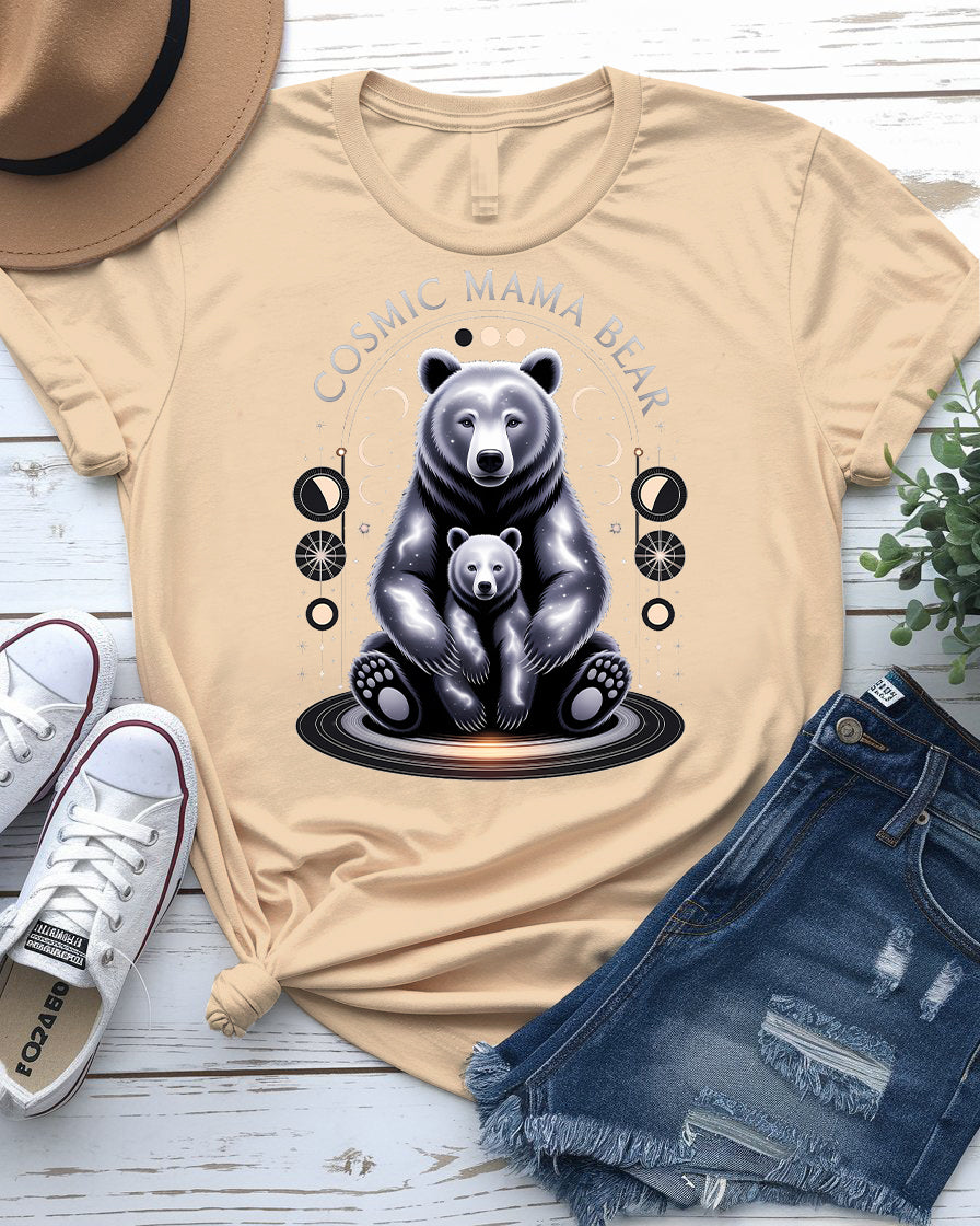 Cosmic Mama Bear Tee – Fierce & Stellar Momwear | Memez Store