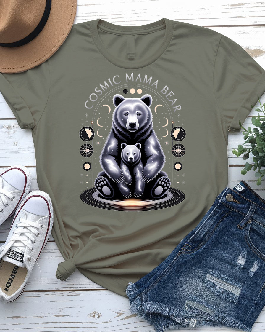 Cosmic Mama Bear Tee – Fierce & Stellar Momwear | Memez Store