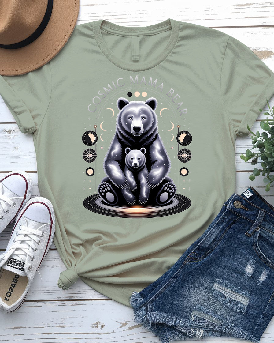 Cosmic Mama Bear Tee – Fierce & Stellar Momwear | Memez Store