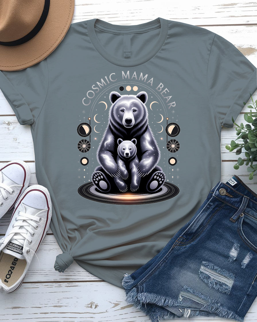 Cosmic Mama Bear Tee – Fierce & Stellar Momwear | Memez Store