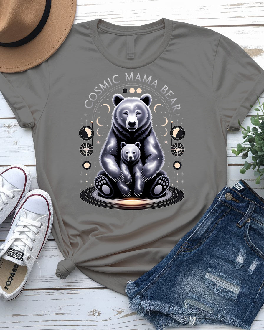 Cosmic Mama Bear Tee – Fierce & Stellar Momwear | Memez Store