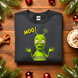 Cosmo Language Sweatshirt, funny galaxy meme pullover, unisex cosmic humor apparel, aesthetic space lover gift sweatshirt by Memez.Store, universe language funny outfit 2025.