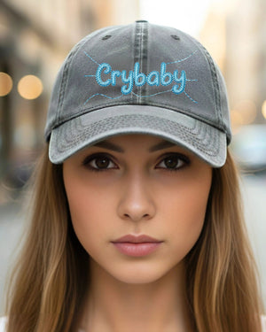 Funny Crybaby embroidered dad hat sarcastic humor cap”