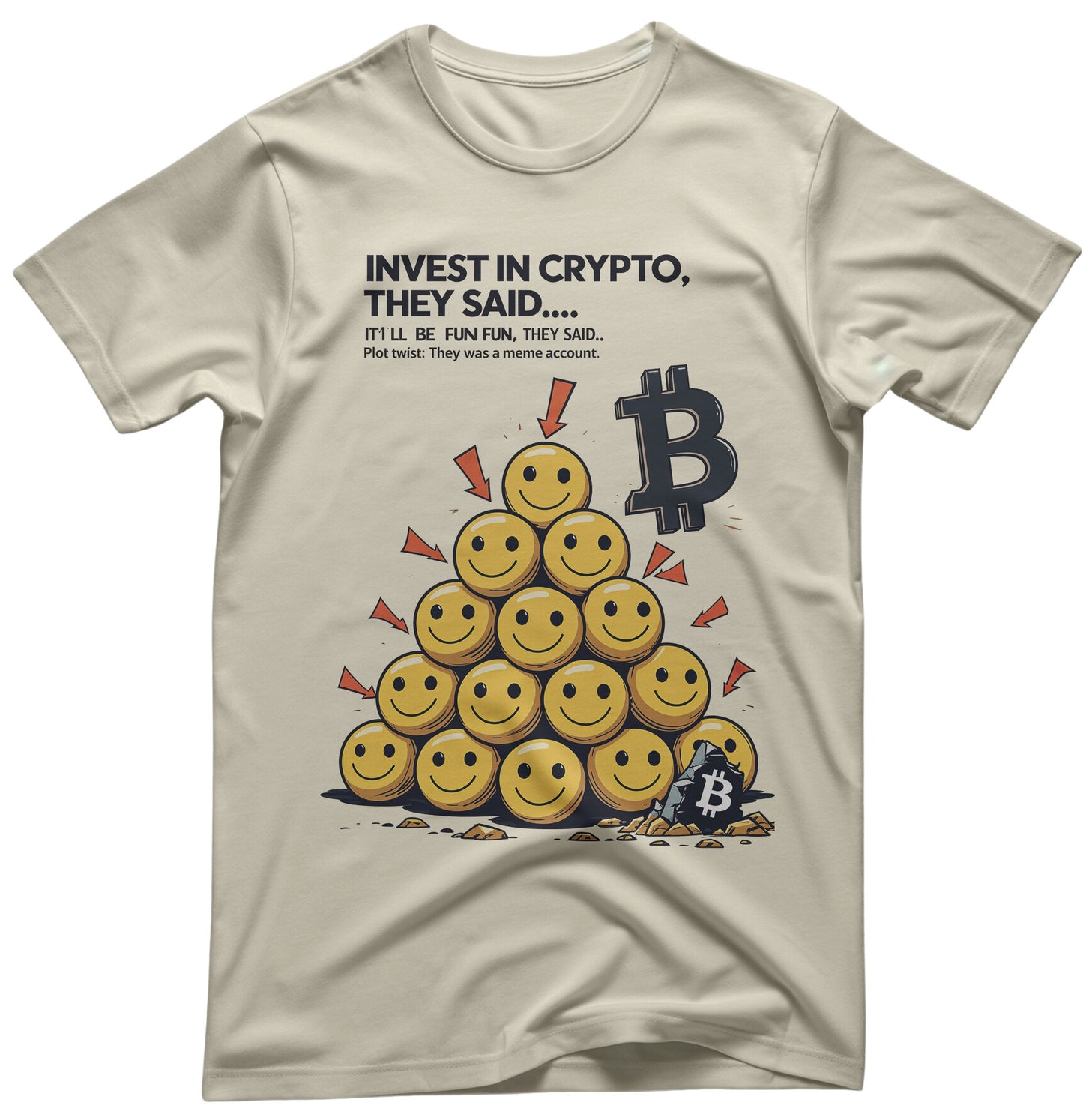 Crypto Meme Tee - Blockchain Humor Apparel | Memez Store