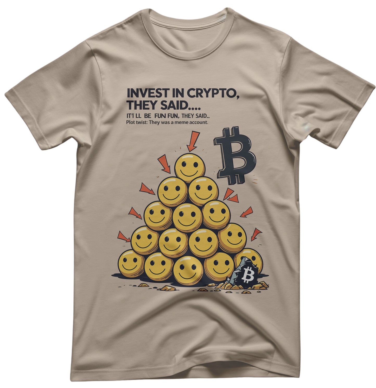 Crypto Meme Tee - Blockchain Humor Apparel | Memez Store