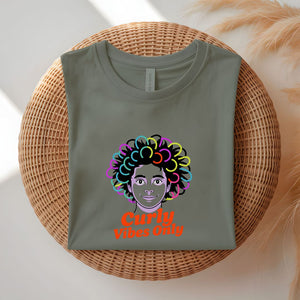 Curly Vibes Only Tee by Memez Store